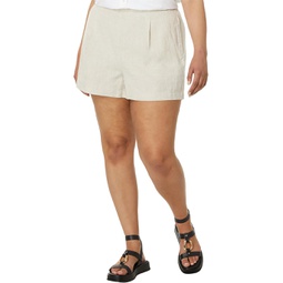 Womens Madewell Clean Pull-On Shorts in 100% Linen