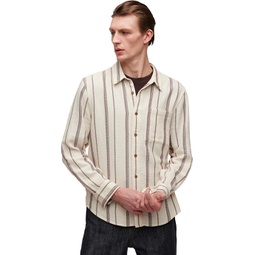 Mens Madewell Easy Long-Sleeve Shirt in Cotton Dobby