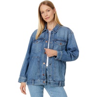 Womens Madewell The Oversized Trucker Jean Jacket in Sentell Wash: Snap-Front Edition