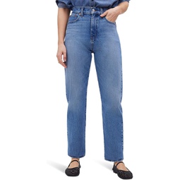 Womens Madewell The 90s Straight Crop Jean in Hazeldell Wash
