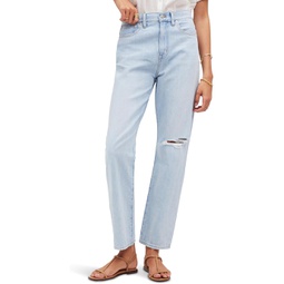 Womens Madewell The Perfect Summer 90s Straight Crop Jean in Fitzgerald Wash