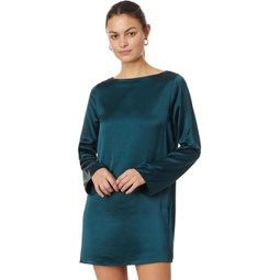 Womens Madewell Satin Shift Mini Dress