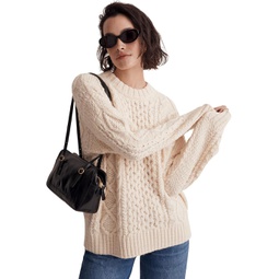 Madewell Cable-Knit Oversized Sweater