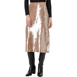 Madewell Sequin-Embellished Midi Skirt