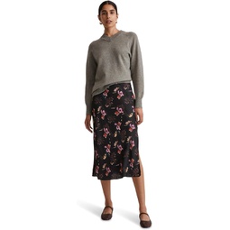 Madewell The Layton Midi Slip Skirt in Ditsy Floral