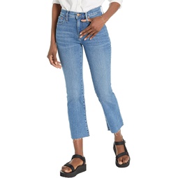 Madewell Cali Demi Jeans with Raw Hem in Cherryville Wash