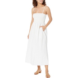 Womens Madewell Theo Sleeveless Midi Dress