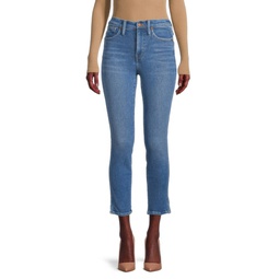 Stovepipe Cropped Jeans