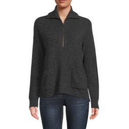 Glenbrook Merino Wool Blend Half Zip Sweater