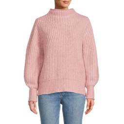 Loretto Mockneck Wool Blend Sweater
