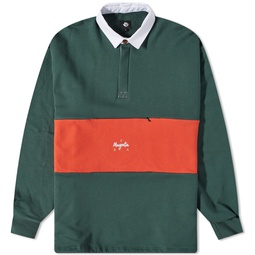 Magenta F.R.A. Long Sleeve Pocket Polo Green