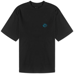 Magenta Deep Plant T-Shirt Black
