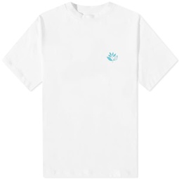 Magenta Deep Plant T-Shirt White