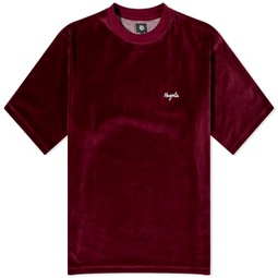 Magenta Velours T-Shirt Burgundy