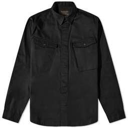 Maharishi Organic Twill MILTYPE Custom Overshirt Black