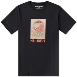 Maharishi Water Peace Crane T-Shirt Black