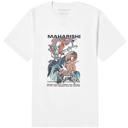 Maharishi Double Dragon T-Shirt White