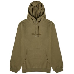 Maharishi Embroided Popover Hoodie Olive