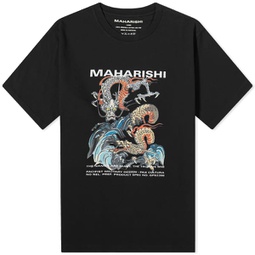 Maharishi Double Dragon T-Shirt Black
