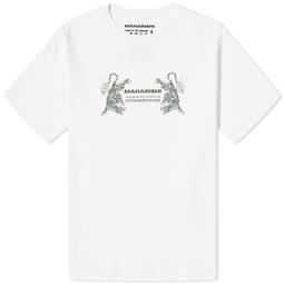 Maharishi Double Tigers Miltype T-Shirt White