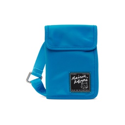 Blue The Traveller Neck Pouch 241389M171003