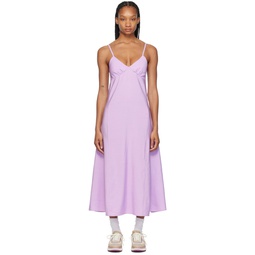 Purple Strap Maxi Dress 241389F055003