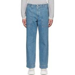 Blue Workwear Jeans 241389M186000