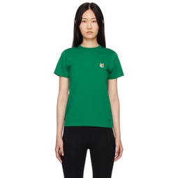 Green Fox Head Patch Classic T Shirt 222389F110043