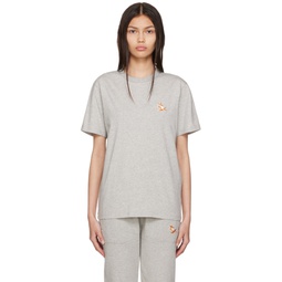 Grey Chillax Fox T Shirt 221389F110037