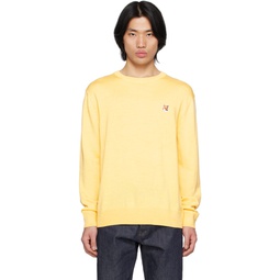 Yellow Fox Head Sweater 231389M205001
