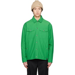 Green Padded Jacket 231389M180004