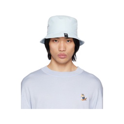 Blue Embroidered Bucket Hat 231389M140000
