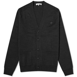 Maison Kitsune Tonal Fox Head Patch Regular Cardigan Black