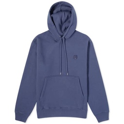 Maison Kitsune Bold Fox Head Patch Comfort Hoodie Ink Blue