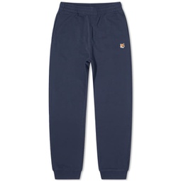 Maison Kitsune Fox Head Patch Sweat Pants Ink Blue