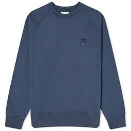 Maison Kitsune Bold Fox Head Patch Sweat Deep Navy