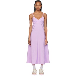 Purple Strap Maxi Dress 241389F055003