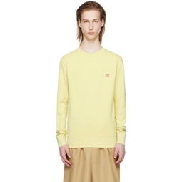 Yellow Bold Fox Head Sweatshirt 241389M204005