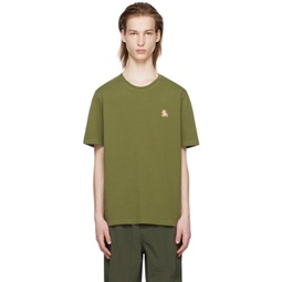 Khaki Chillax Fox T-Shirt 241389M213002