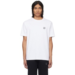 White Bold Fox Head T-Shirt 241389M213034