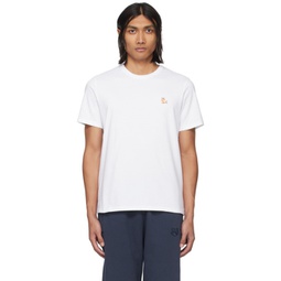 White Chillax Fox T-Shirt 241389M213021