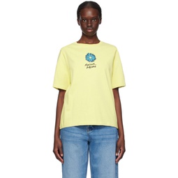 Yellow Floating Flower T-Shirt 241389F110012