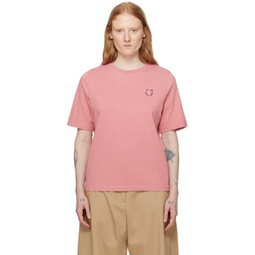 Pink Bold Fox Head T-Shirt 241389F110037