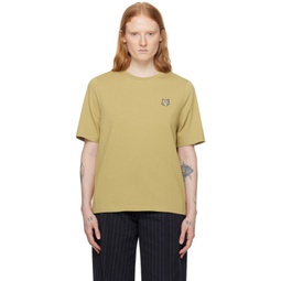 Green Bold Fox Head T-Shirt 241389F110038
