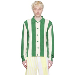 Green & Off-White Hotel Olympia Edition Polo 232389M212002