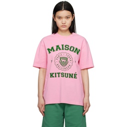 Pink Hotel Olympia Edition Varsity T-Shirt 232389F110013