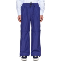 Blue Convertible Trousers 231389M191003