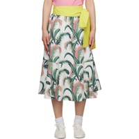 Multicolor Hotel Olympia Edition Palm Frond Midi Skirt 232389F092000