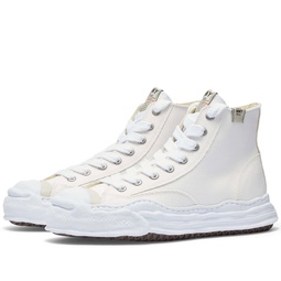 Maison MIHARA YASUHIRO Hank High Original Sole Toe Cap Canvas Sneaker White
