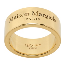Gold Engraved Band Ring 231168M147010